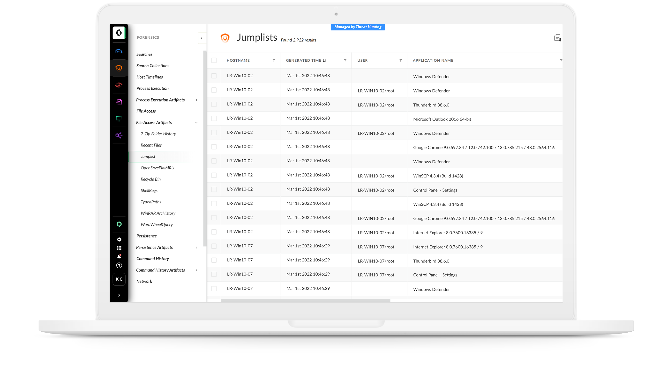 Unify forensic analysis, hunting and response