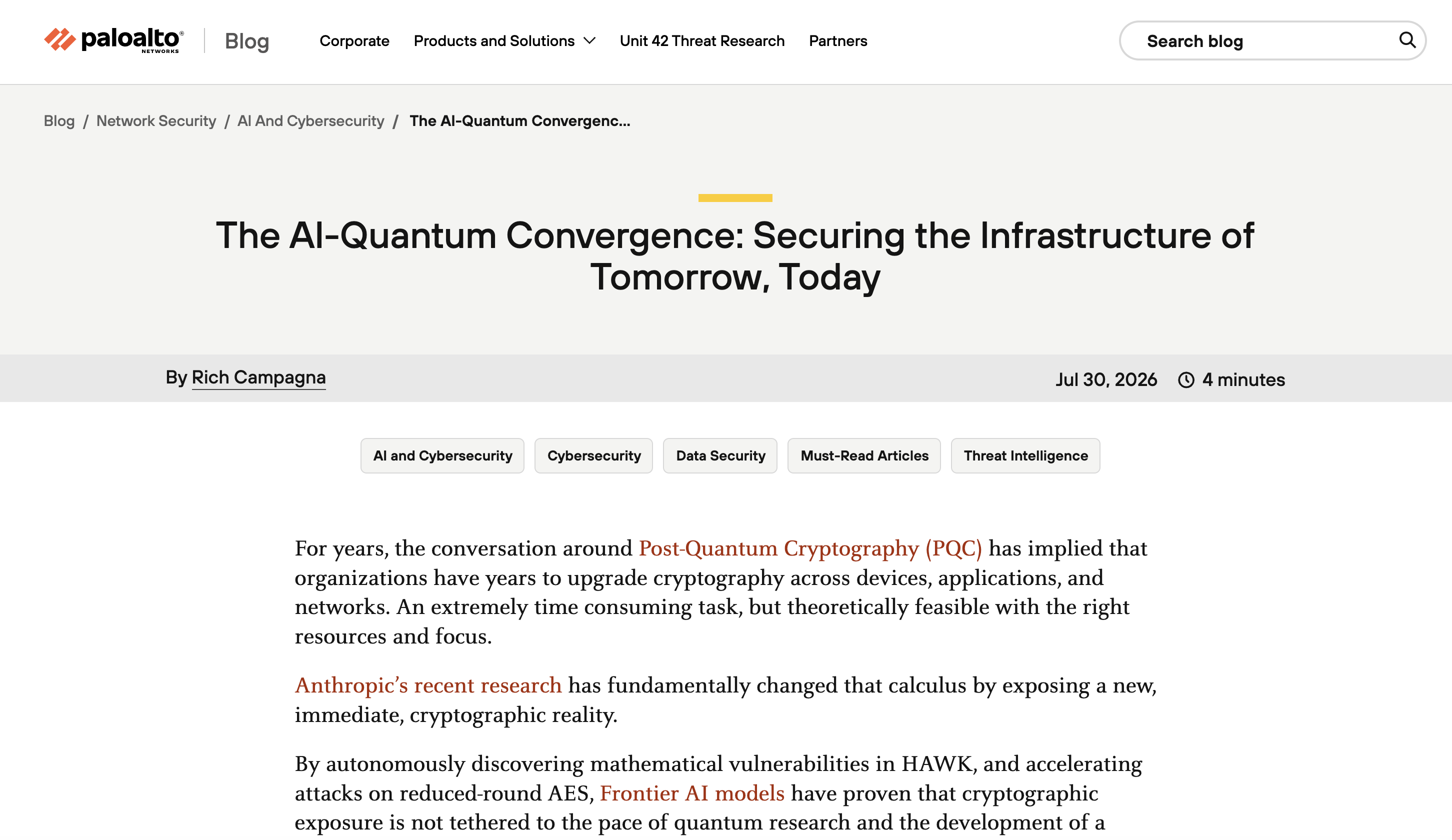 The AI-Quantum Convergence: Why the Timeline is Accelerating